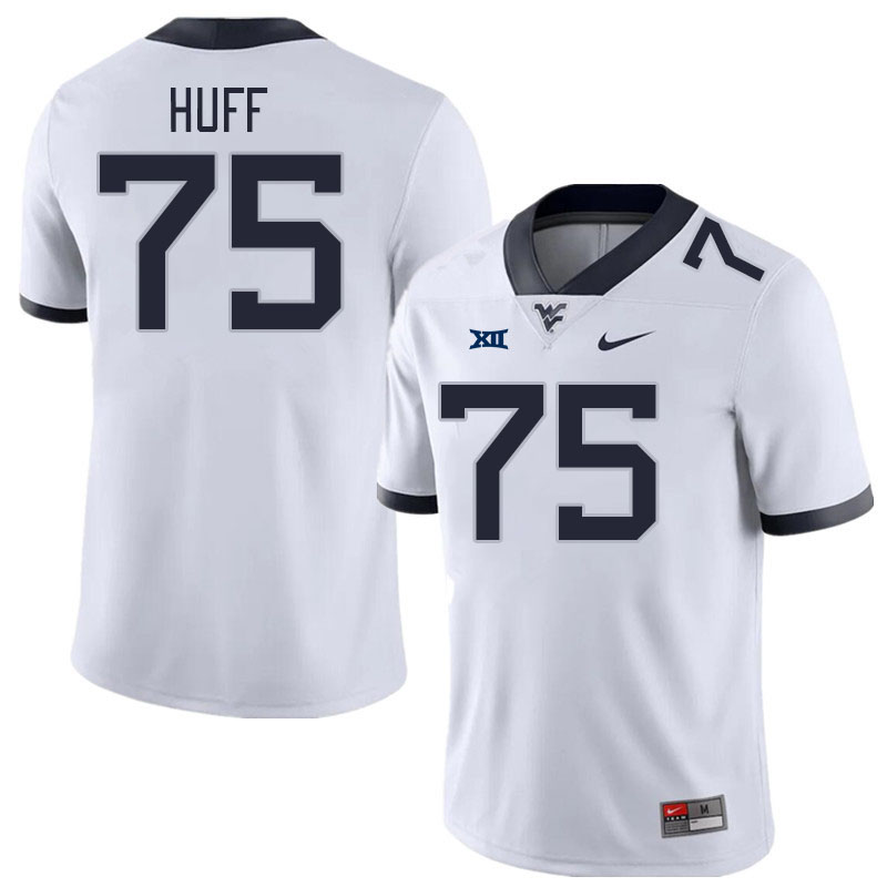 West Virginia Mountaineers #75 Sam Huff College Football Jerseys Stitched Sale-White